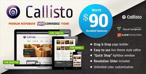 Callisto WooCommerce - Mẫu web tiện lợi với đầy đủ tính năng.