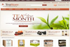 Thiết kế website bán trà