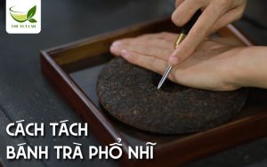 cách tách bánh trà Phổ Nhĩ