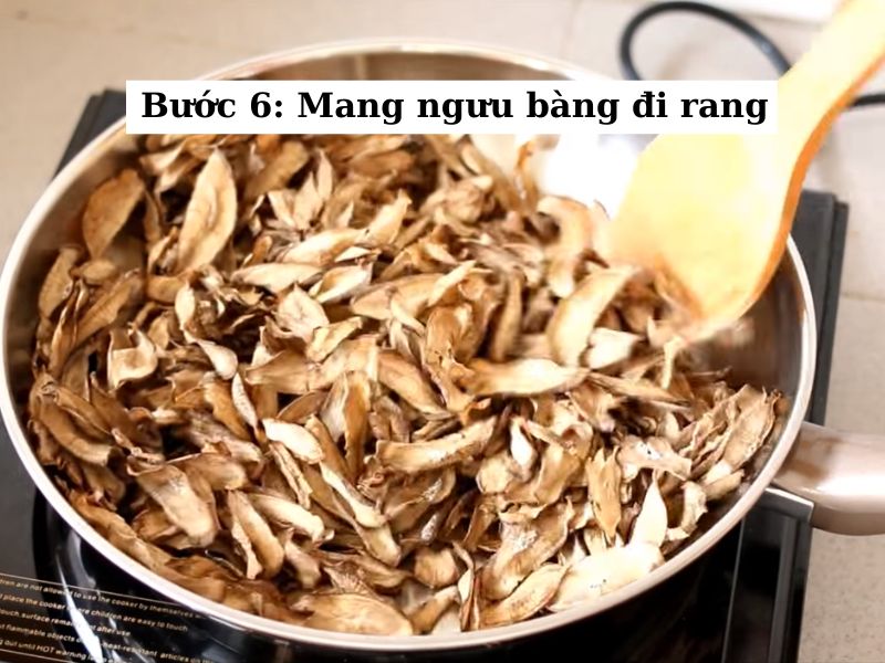 rang ngưu bàng trên lửa nhỏ
