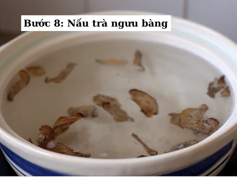 Nnấu trà ngưu bàng