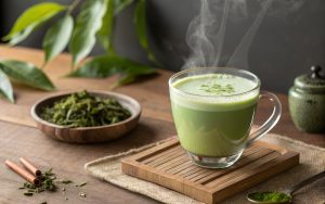 Pha bột matcha với nước ấm