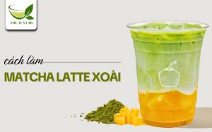 cách làm matcha latte xoài