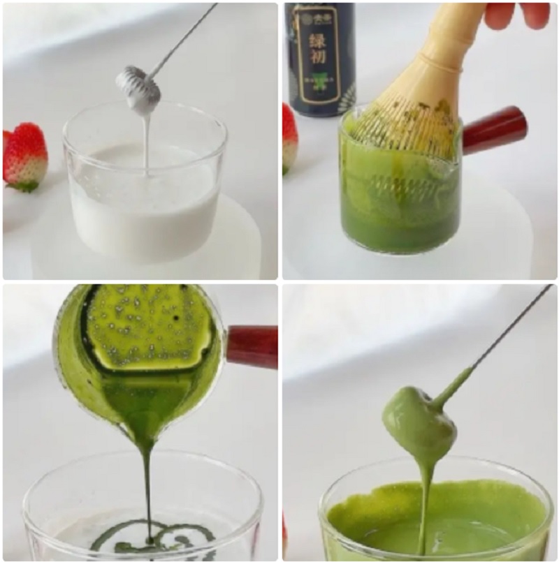 Đánh matcha kem