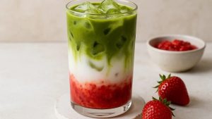 Làm matcha dâu tây không cần máy xay được không
