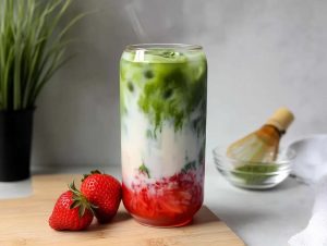 matcha dâu sữa dừa