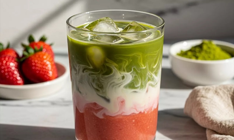 Matcha dâu tây bao nhiêu calo
