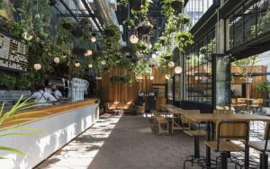 Bố trí không gian quán trà hợp lý, tạo cảm giác thư giãn