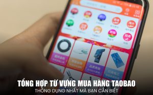 từ vựng mua hàng Taobao