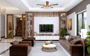 Hình dáng bàn trà hài hòa không tạo sát khí