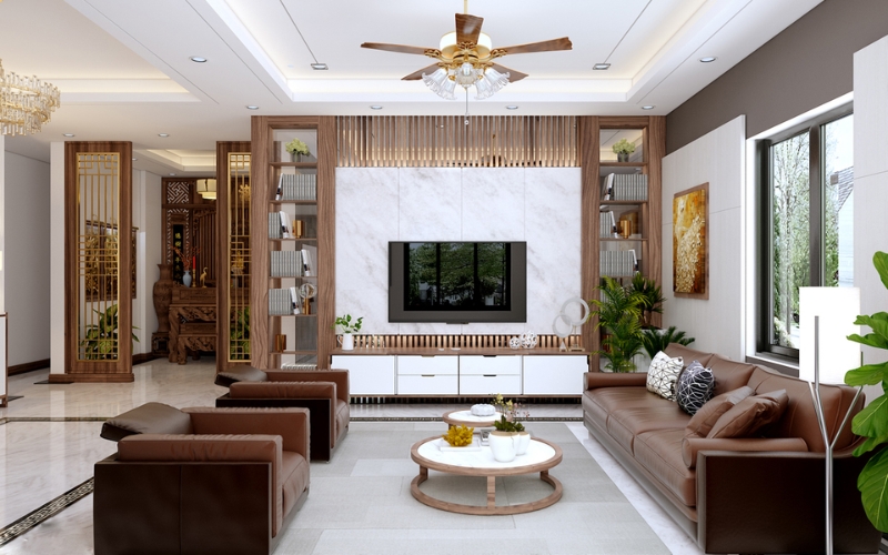 Hình dáng bàn trà hài hòa không tạo sát khí