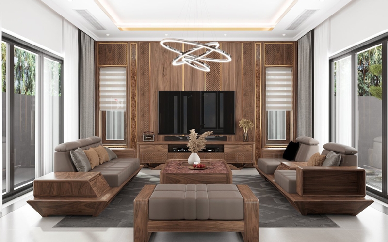 Màu sắc và chất liệu bàn trà hợp mệnh gia chủ