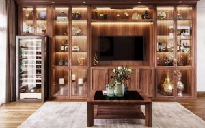 Trang trí bàn trà bằng các vật phẩm phong thủy