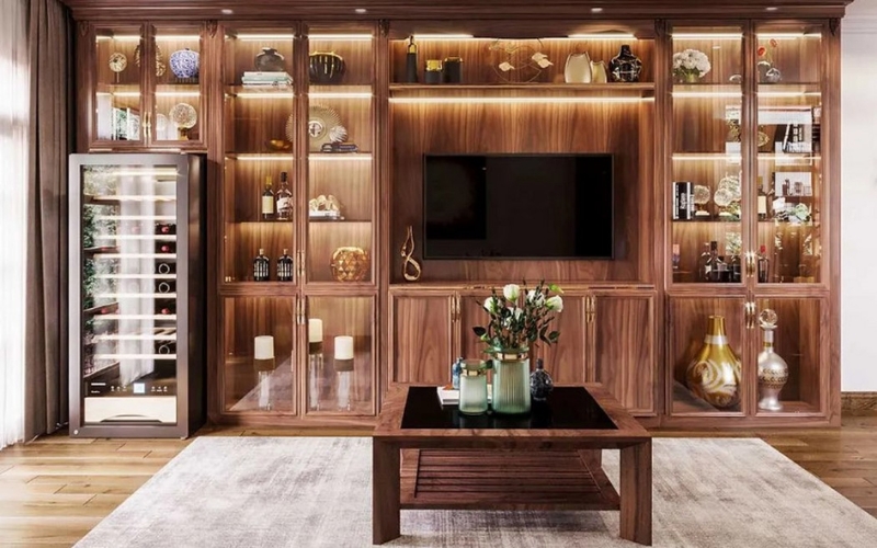 Trang trí bàn trà bằng các vật phẩm phong thủy