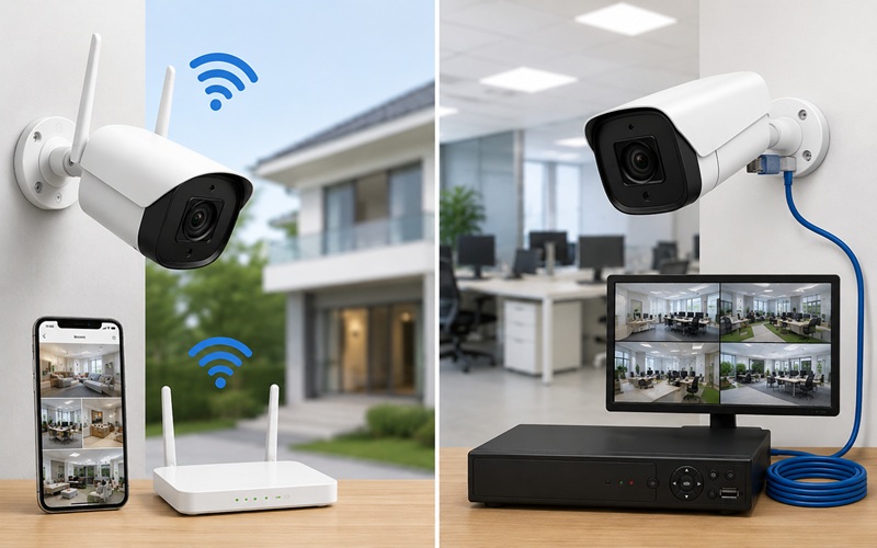 giới thiệu camera có dây và không dây
