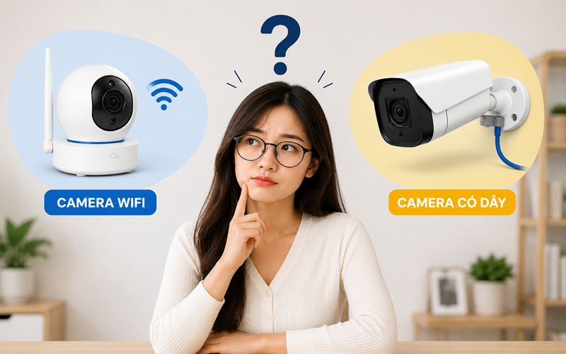 nên chọn camera wifi hay camera có dây